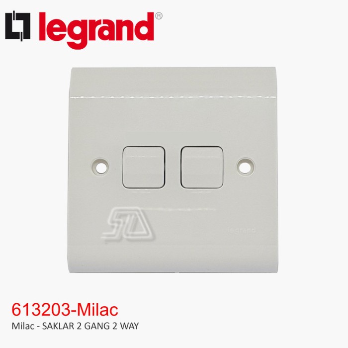 LEGRAND MILAC 2 GANG 2 WAY SWITCH