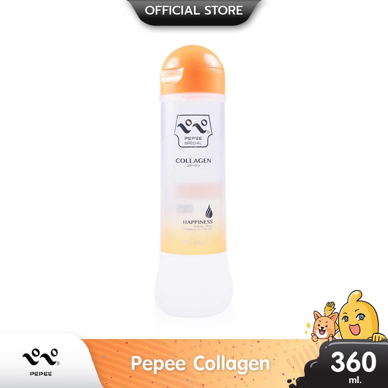 Pepee Collagen เจลหล่อลื่นญี่ปุ่น สูตรน้ำพิเศษคอลลาเจน บรรจุ 1 ชิ้น (ขนาด 360 ml.)