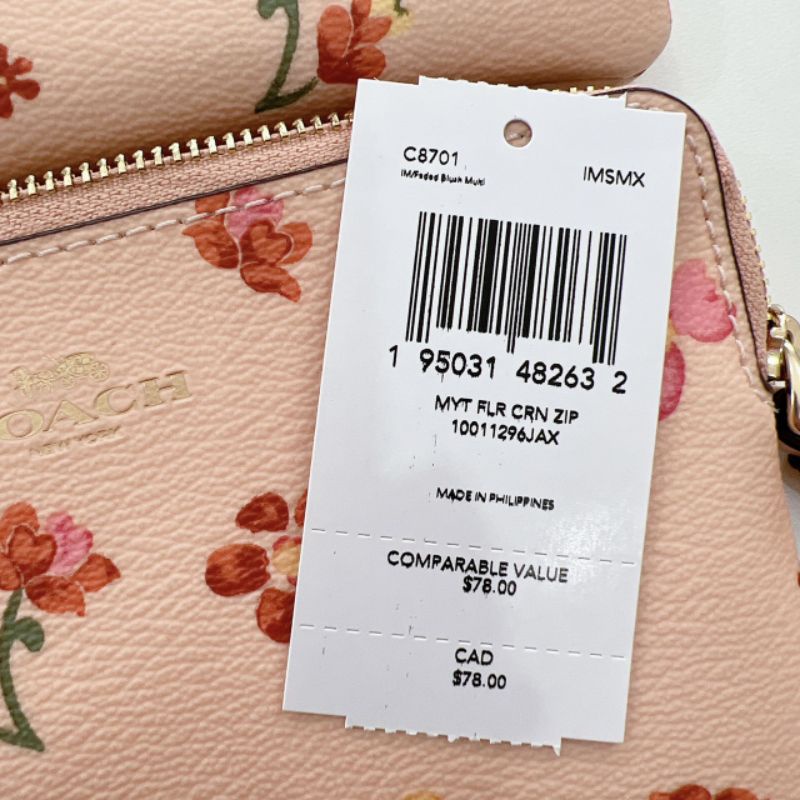 แท้ คล้องมือไซส์s 1ซิป Coach C8701 ส่งฟรีค่ะ - kipcoloshop - ThaiPick