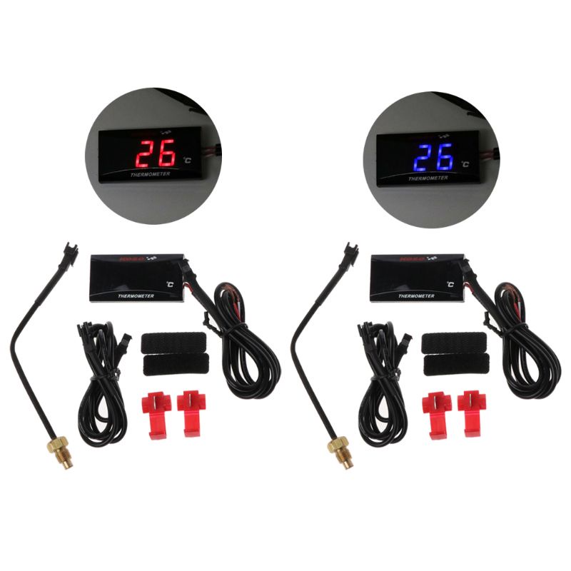 EV LED Digital Water Temp Temperature Gauge Meter สําหรับ Racing Motorcycle Meter Digital Display Se