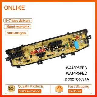 บอร์ดซักผ้า Samsung WA13P5PEC WA14P5PEC DC92-00694A PCB สําหรับเครื่องซักผ้า