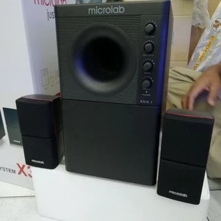 Microlab X3 2.1 Ch ลำโพงซับวูฟเฟอร์ X3 (ริมแดง) และตัวเลือก X3 Bluetooth มีให้เลือก 2รุ่น
