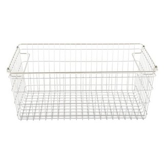 ตะกร้าสเตนเลสเหลี่ยมแบบเปิดหน้าซ้อนได้ L KECH Kitchen Storage Baskets&amp;Organization