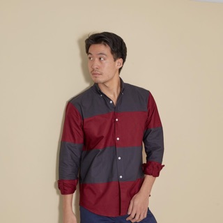 Horizontal oxford shirt