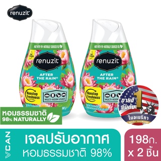 Renuzit รีนูซิต เจลปรับอากาศ กลิ่นอาฟเตอร์เดอะเรน 198 กรัม (2 ชิ้น)