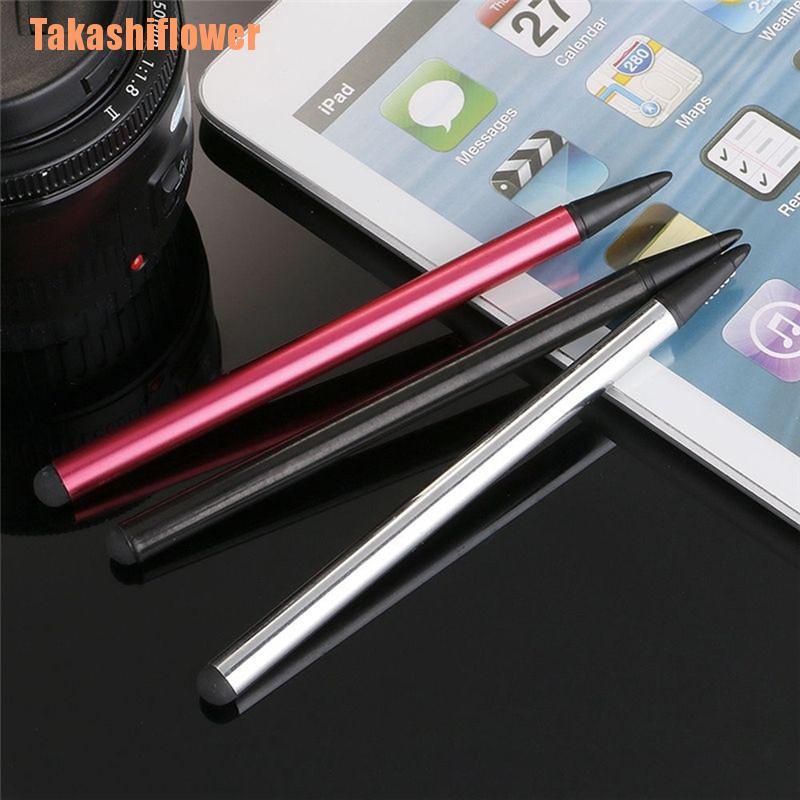 (Takashiflower) 2 In1 ปากกาสไตลัสหน้าจอสัมผัส สําหรับ Iphone Ipad Samsung Tablet