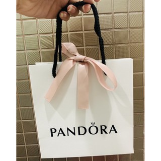 Pandora shopping bag ถุงกระดาษแพนโดร่าแท้100% จากช้อปpandora