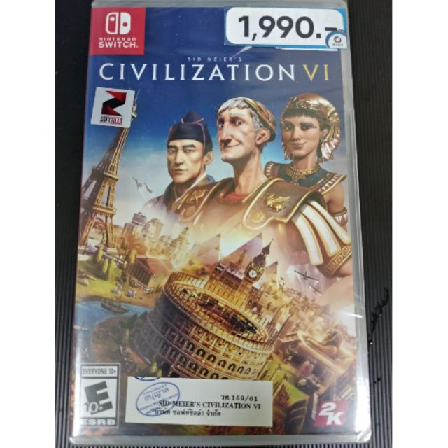 Civilization VI มือสอง แผ่นเกมส์ Nintendo Switch