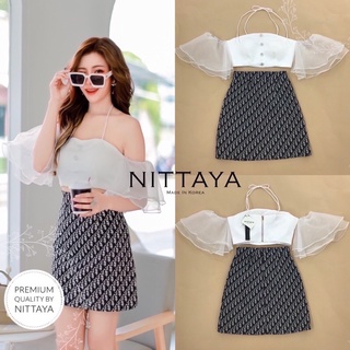 Nittaya set งานตามหารุ่นนี้ตามเยอะมากเซตเสื้อขาวแขนห้อย