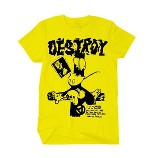 [S-5XL]เสื้อยืด พิมพ์ลายวงดนตรี BAND DESTROY