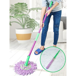 Water-Locking Mop Set ชุดไม้ถูพื้นปรับความยาวได้ ม็อบถูพื้น ไม้ถูพื้น ไม้ถูพื้นรีดน้ำ ไม้ม็อบถูพื้นแบบบิดล็อค