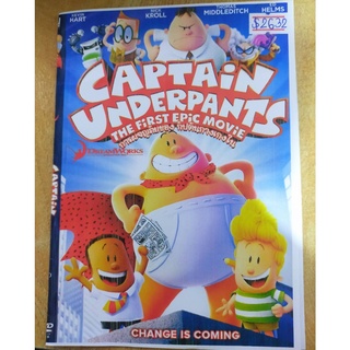 DVD มือสอง ภาพยนต์ หนัง การ์ตูน CAPTAIN UNDERPANTS : THE FIRST EPIC MOVIE การผจญภัยของกัปตันกางเกงใน