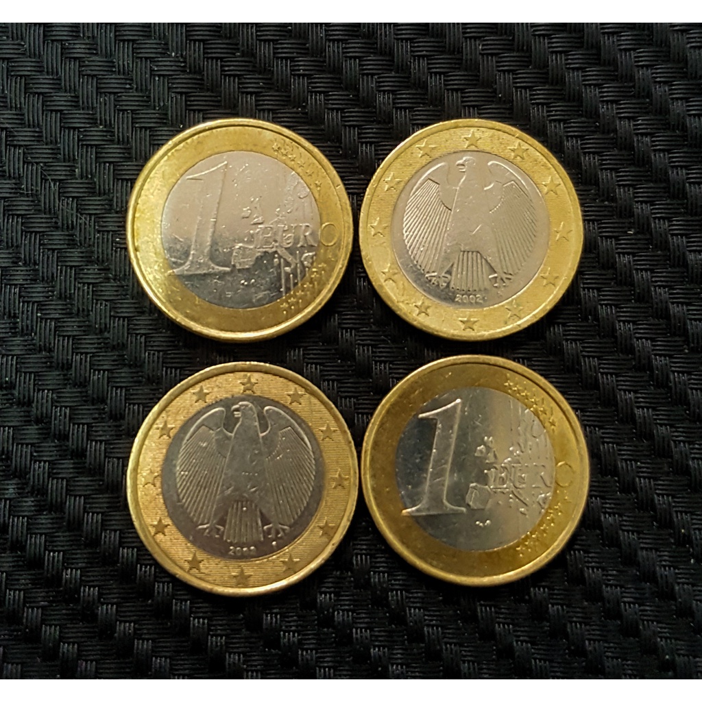 2002 set เหรียญ ยูโร Euro 1 ยูโร หายาก Germany สำหรับนักสะสม ขึ้นแท่น เหรียญหายาก
