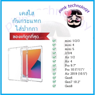 เคสสำหรับไอแพด กันกระแทก และแบบใส่ปากกา for iPad mini1/2/3/4/5 Air1 9.7(2019) 10.5, 11, gen7 gen8 AIr4