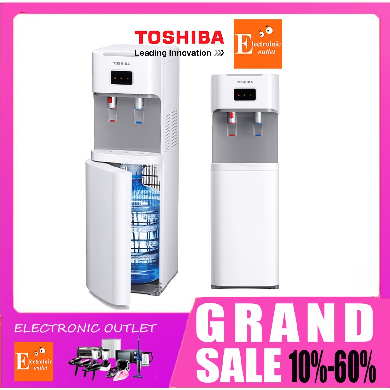 TOSHIBA เครื่องทำน้ำร้อนน้ำเย็น รุ่น RWF-W1669BK (W) สีขาว