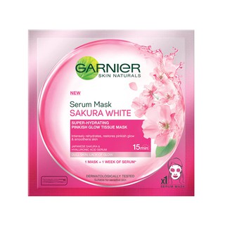 Garnier Skin Natural Serum Mask Sakura White 32 g. 3652