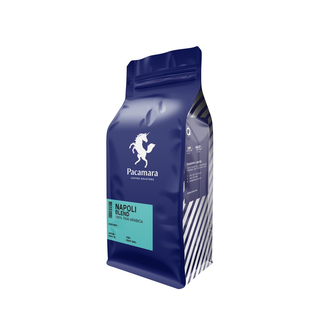 Pacamara Napoli Blend เมล็ดกาแฟ อาราบิก้า 100% คั่วระดับ medium (ขนาดบรรจุ 250กรัม)