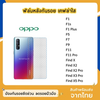 ฟิล์มหลัง OPPO ฟิล์มเคฟล่า แบบใส F1 / F1s / F1 Plus / F5 / F7 / F9 / F11 / F11 Pro / Find X / Find X2 / Find X2Pro