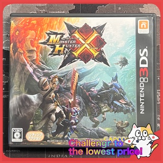 Nintendo 3DS MONSTER HUNTER CROSS Used Japan Ver.(JP ZONE) Case,Book and Box included