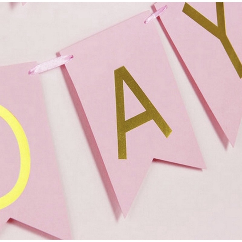 พร้อมส่งในไทย🇹🇭 ธงวันเกิดตัวอักษร HAPPY BIRTHDAY ใช้สำหรับตกแต่งปาร์ตี้ งานวันเกิด - รูปที่ 5