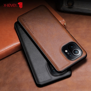 X-LEVEL เคสมือถือหนังฝาพับสําหรับ Xiaomi Mi 11 / 10T Pro / POCO M3