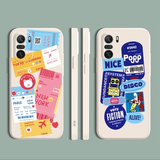 เคสโทรศัพท์มือถือซิลิโคนนิ่มทรงสี่เหลี่ยมสําหรับ Xiaomi Redmi Note 10 Pro 9S Remdmi 9A 9C Poco X3 Nfc M3 Pro 5G Redmi10