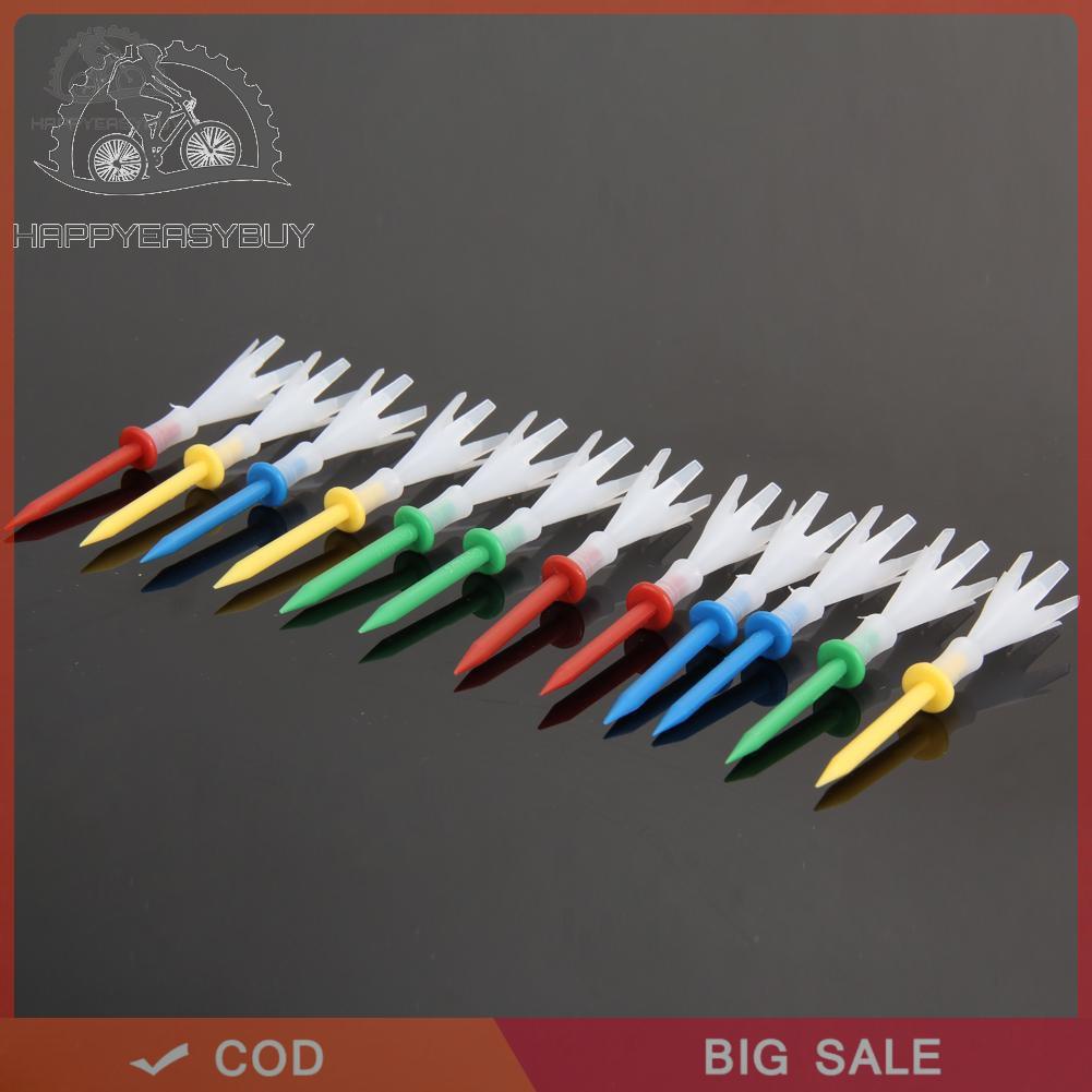 On Sale & 4 Yards Gonkux 12pcs Mixed Colors 3 1/4 inch Golf Tees 3.25'' Tee