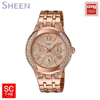 Casio Sheen แท้  💯% นาฬิกาข้อมือหญิง รุ่น SHE-3809PG-9AUDR (สินค้าใหม่ ของแท้ 💯% มีรับประกัน)