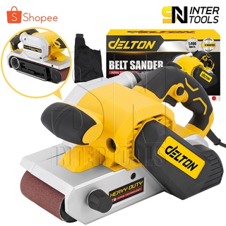 DELTON เครื่องขัดกระดาษทราย สายพาน (รุ่นรถถัง) Belt Sander 100มม. 4 นิ้ว 1,400W รุ่น DT-941 ฟรี! กระดาษทรายขนาด 100 มม.