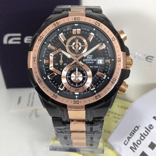 CASIO EDIFICE รุ่น EFR-539D-1AUDF BLACK ROSE GOLD TWO TONE