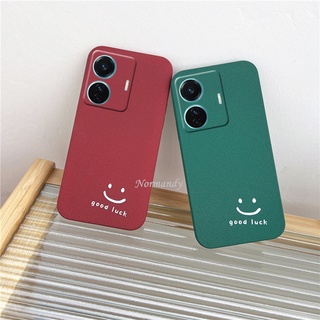 In Stock เคสโทรศัพท์ New Fashion Phone Casing VIVO Y02S Y02 S Colorful Colors Good Luck Matte Handphone Case Silicagel TPU Soft Case Shockproof Protectraive Ultra Thin Back Cover เคส