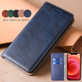 สําหรับ Realme 7 Pro 6 Pro 5 Pro 3 Pro หรูหรา หนัง เคส แม่เหล็ก ฝาพับ เคสกันกระแทก