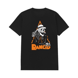 เสื้อยืดผ้าฝ้ายเสื้อยืด ลายวงร็อคเกอร์สตาร์ Rancid Skele-Tem BreakoutL XL  XXL 3XL