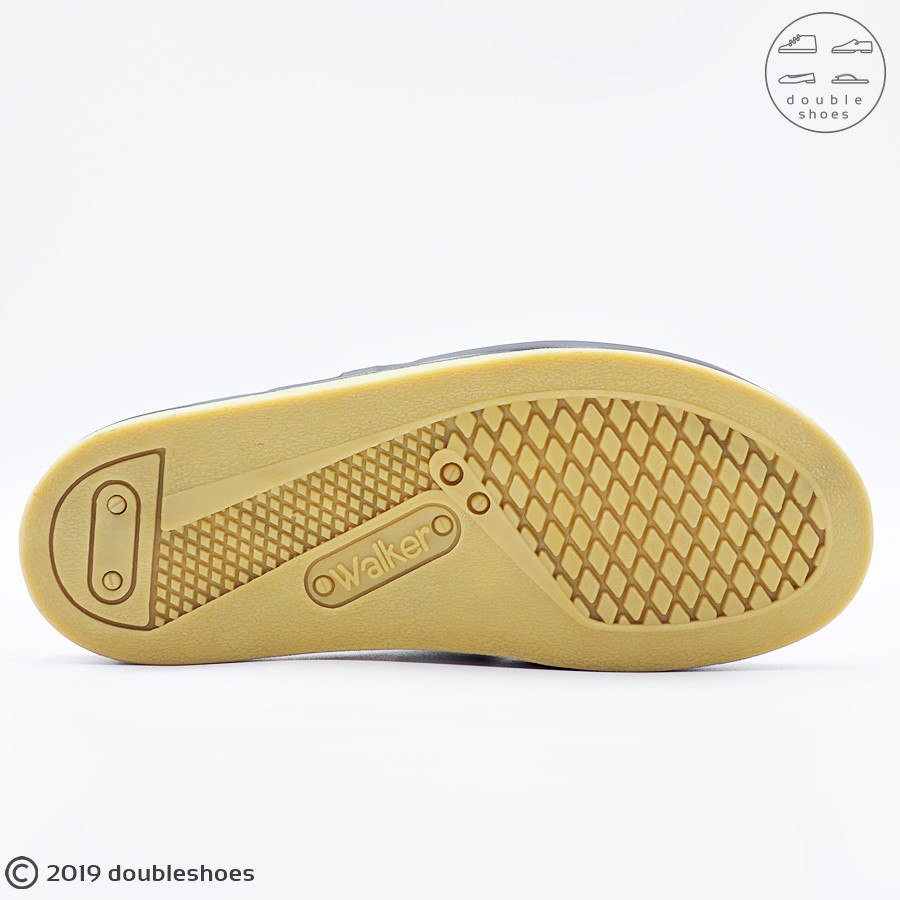 Walker (Super GOLD series) รองเท้าแตะหนังแท้  พื้นยางดิบ พื้นนุ่ม หนังดีมาก รุ่น DS002 สีดำ ไซส์ 39-46