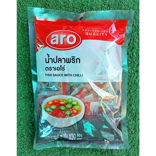 น้ำปลาพริก ขนาด 7กรัม/ซอง ยกแพ็ค 50ซอง ตราเอโร่ aro Fish Sauce with Chilli