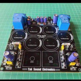 PCB -6C วงจรจ่ายไฟกึ่งสำเร็จ พร้อมวงจรป้องกันลำโพง