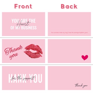 การ์ดของขวัญ Thank You ขนาดเล็ก สีชมพู สําหรับตกแต่ง 30 ชิ้น…
