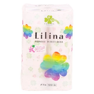 Lilina กระดาษทิชชู่ กระดาษชำระ ญี่ปุ่น ละลายน้ำได้ ทิ้งชักโครกไม่ตัน 12 ม้วน ปล่อยกลิ่นหอม