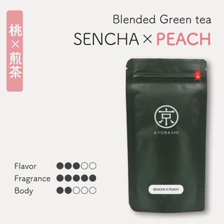 KYOBASHI - Sencha X Peach ชาเขียว เซนฉะ เบลนด์กับดอกพีชอบแห้ง