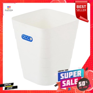 ถังขยะเหลี่ยม ACCO 14226 ขนาด 8L สีขาวSQUARE DUSTBIN ACCO 14226 8L WHITE