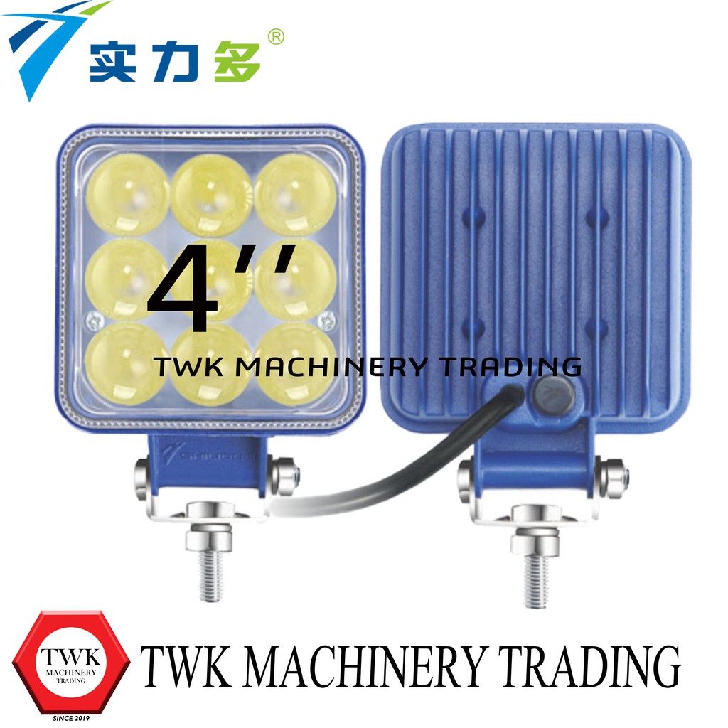 LED SPORTLIGHT 4 นิ้ว SQUARE SHILIDUO WARN สีขาว 12V/24/36V
