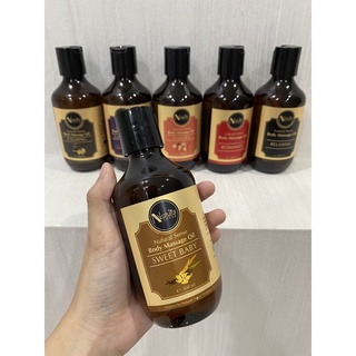 น้ำมันนวดอโรม่า Massage Oil น้ำมันนวดสปา น้ำมันธรรมชาติ เกรดพรีเมี่ยม สำหรับสปาชั้นนำ Natural Sense Body Massage Oil