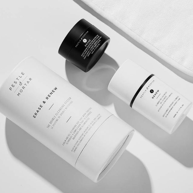 ‼️ พร้อมส่ง ‼️Pestle And Mortar Erase & Renew The Double Cleansing System