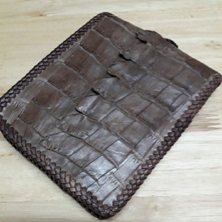 กระเป๋าหนังจระเข้แท้  crocodile bifold wallet 100%