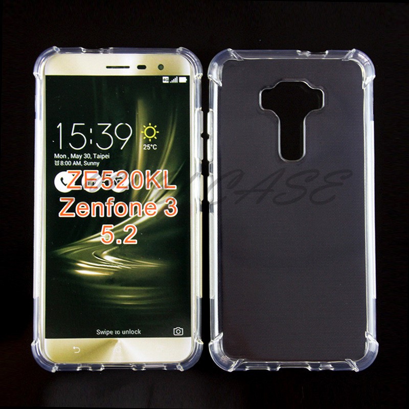 For Asus Zenfone 3 ZE520KL Z017DB 5.2 inch / Zenfone 3 ZE552KL 5.5 inch Z012DB Shockproof Soft TPU Silicone Case