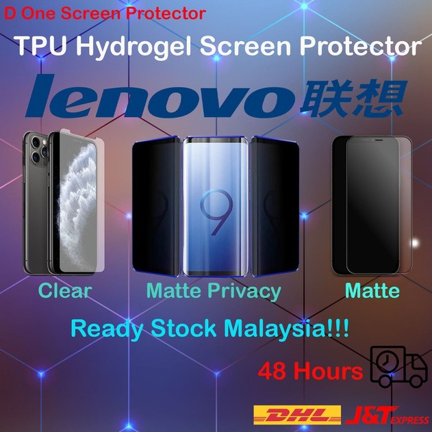Lenovo โทรศัพท์ TPU Hydrogel ป้องกันหน้าจอ Lenovo Z6Pro/Z6Pro5G/Z6/Z6 Youth/Z5/Z5Pro/Z5Pro GT/Z5s/Vi