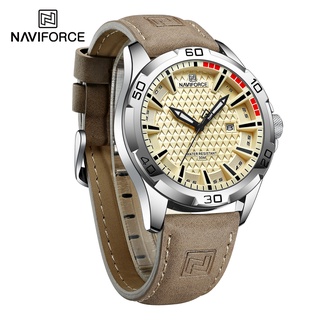 Naviforce 8023 นาฬิกาข้อมือควอตซ์แฟชั่น สายหนัง กันน้ํา สําหรับบุรุษ