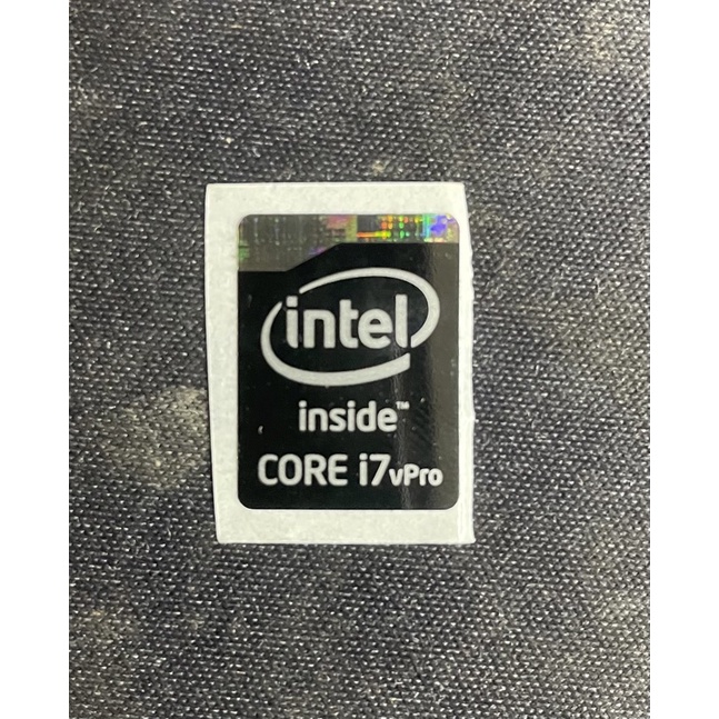 สติ๊กเกอร์โลโก้ intel Core i7 vPro ori Black type B
