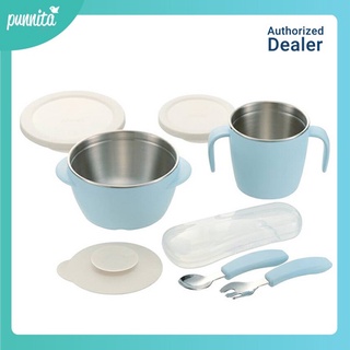 Richell TLI Stainless steel Feeding Set ชุดอุปกรณ์ทานอาหาร