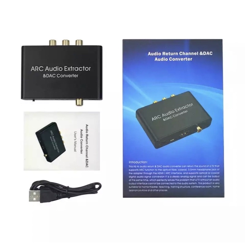 192KHz DAC Audio Converter HDMI Audio Return Channel Digital HDMI To Optical Coaxial To Analog 3.5มม.อะแดปเตอร์